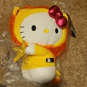 Hello Kitty Lion Plush with Pink Bow